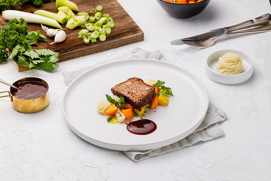 Braten mit Demi-Glace vegan